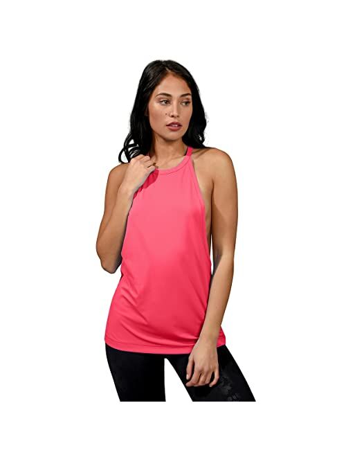 90 Degree By Reflex Womens Strappy Open Back Workout Tank Top