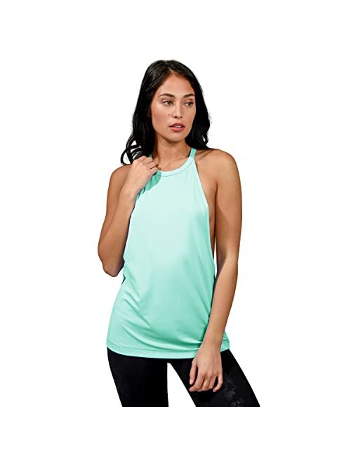 90 Degree By Reflex Womens Strappy Open Back Workout Tank Top