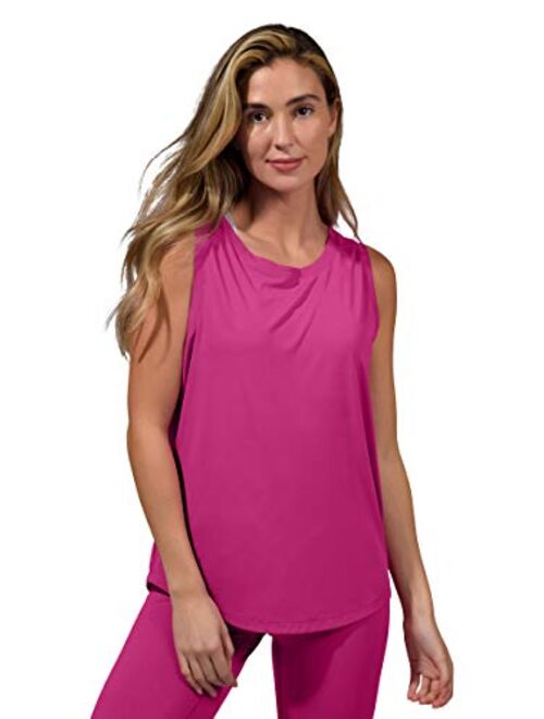 90 Degree By Reflex Hi Low Muscle Tank Top