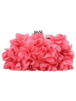 Fawziya Clutch Evening Bags Floral Appliques Clutch Purses For Women