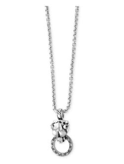 Collection EFFY Men's Panther Doorknocker Pendant Necklace in Sterling Silver