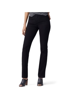 Petite Lee Flex Motion Straight-Leg Jeans