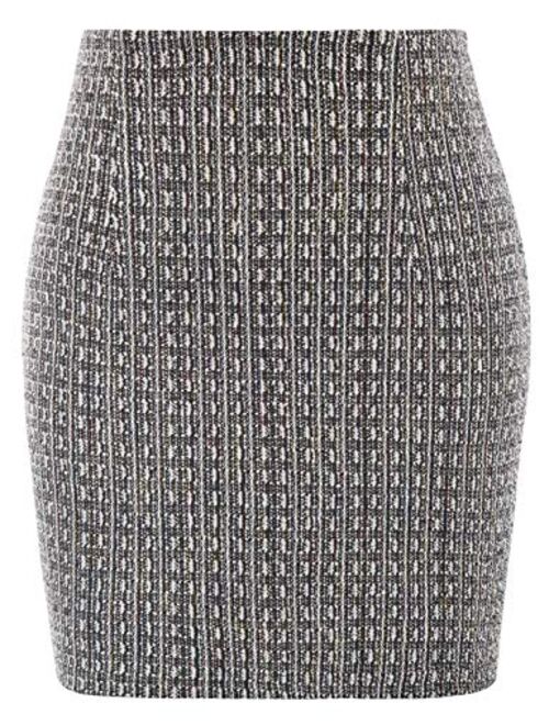 Kate Kasin Women Short Length High Waist Bodycon Mini Pencil Skirt