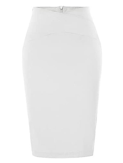 Women's Slime Fit Business Office Pencil Skirts Wear to Work