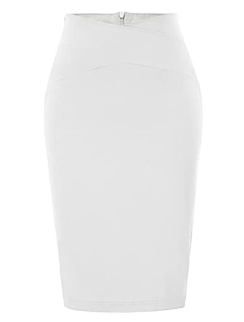 GRACE KARIN Women's Slime Fit Business Office Pencil Skirts Wear to Work