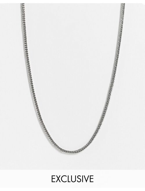 Reclaimed Vintage inspired ultimate heavy chain necklace in silver