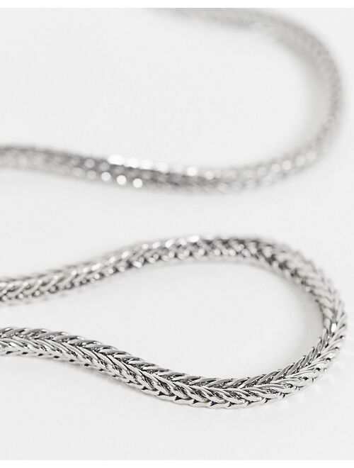 Reclaimed Vintage inspired ultimate heavy chain necklace in silver