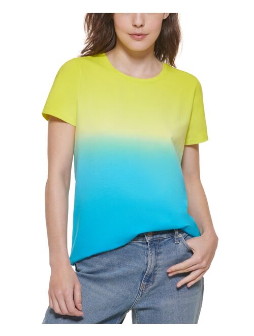 Calvin Klein Short Sleeve Dip Dye T-Shirt