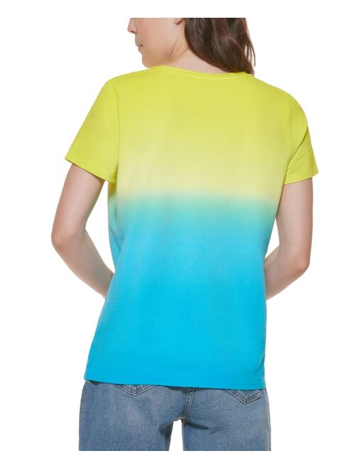 Calvin Klein Short Sleeve Dip Dye T-Shirt