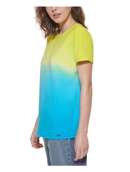 Calvin Klein Short Sleeve Dip Dye T-Shirt