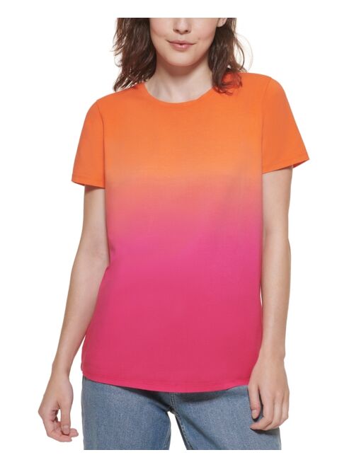 Calvin Klein Short Sleeve Dip Dye T-Shirt