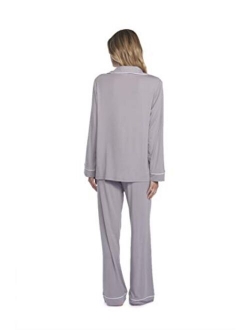 Women's Luxe Milk Jersey Piped Pajama Set