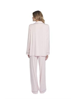 Women's Luxe Milk Jersey Piped Pajama Set