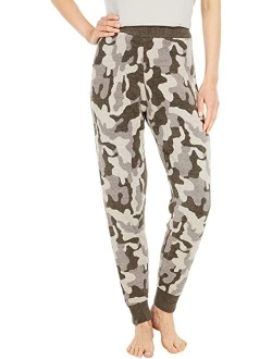 Barefoot CozyChic Ultra Lite Camo Joggers for Women, Gym Track Bottoms