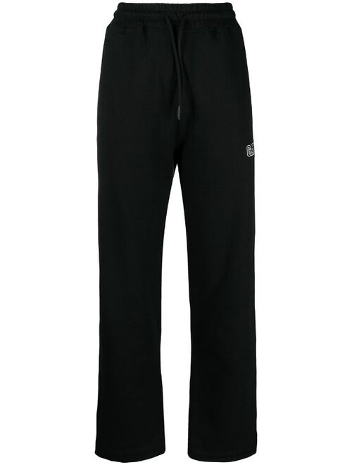 GANNI logo-embroidered track pants