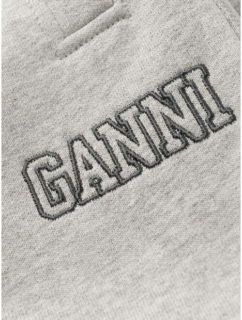 GANNI embroidered logo track pants