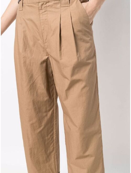 GANNI straight-leg organic-cotton trousers