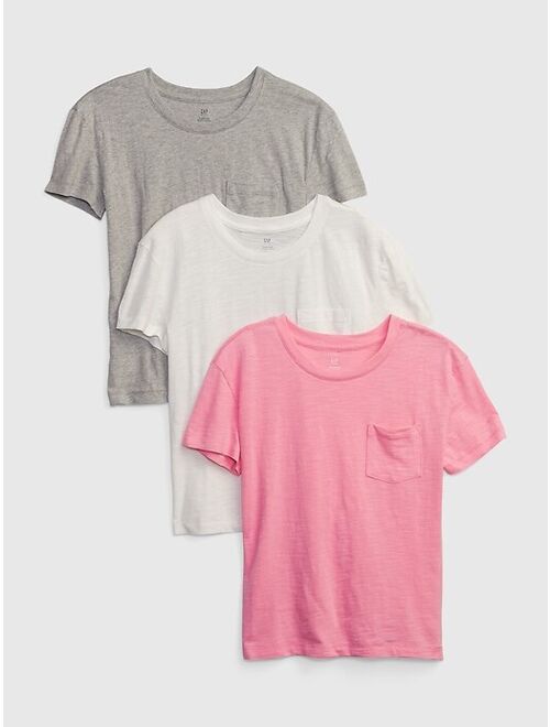 GAP Kids 100% Organic Cotton Pocket T-Shirt (3-Pack)