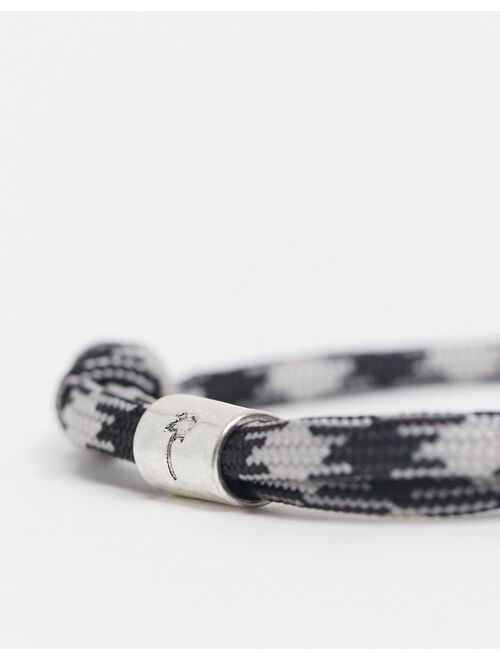 Classics 77 rope bracelet in black and grey