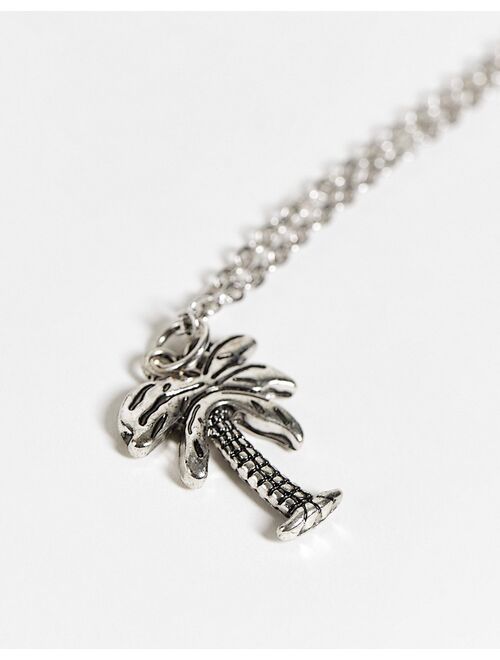 Classics 77 palm tree pendant in silver