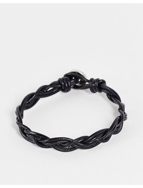 Classics 77 woven bracelet in black