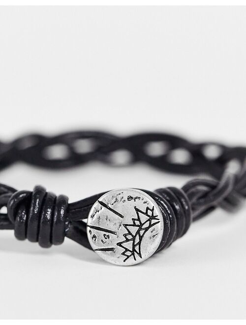 Classics 77 woven bracelet in black