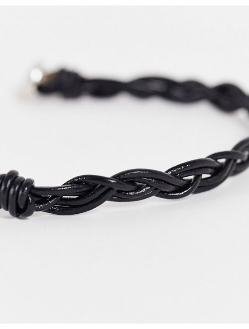 Classics 77 woven bracelet in black