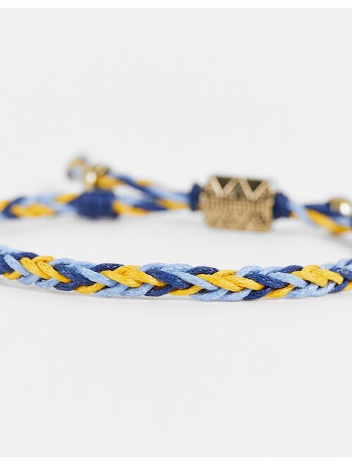 Classics 77 woven adjustable bracelet in blue