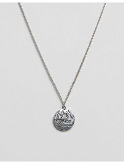 Classics 77 disc pendant necklace in antique silver