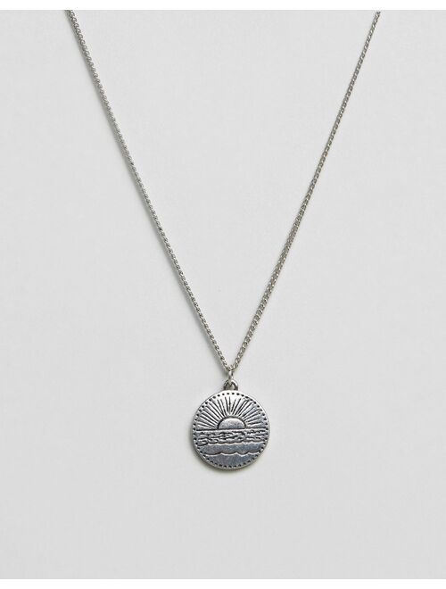 Classics 77 disc pendant necklace in antique silver