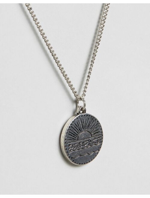 Classics 77 disc pendant necklace in antique silver