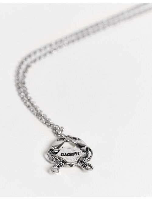 Classics 77 crab pendant in silver