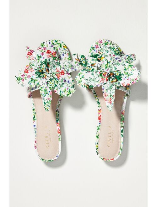 Anthropologie SA Cecelia by Lila Floral Slides