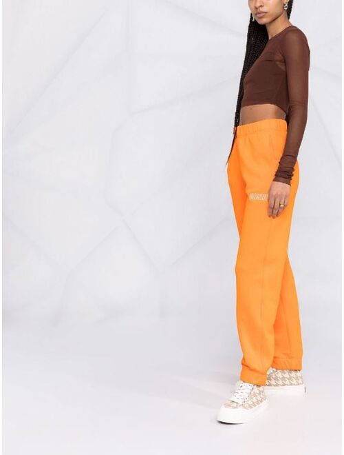 GANNI logo-embroidered track pants