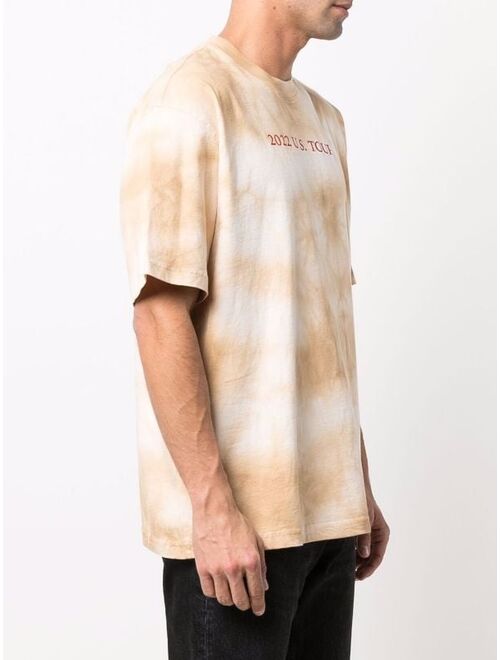 Diesel tour-print tie dye T-shirt