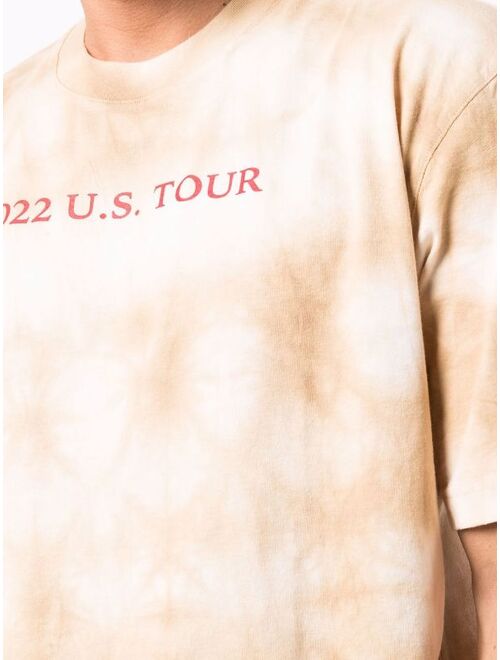 Diesel tour-print tie dye T-shirt