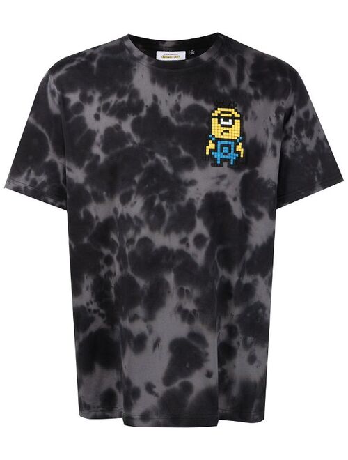 Mostly Heard Rarely Seen 8-Bit floating minions tie-dye T-shirt