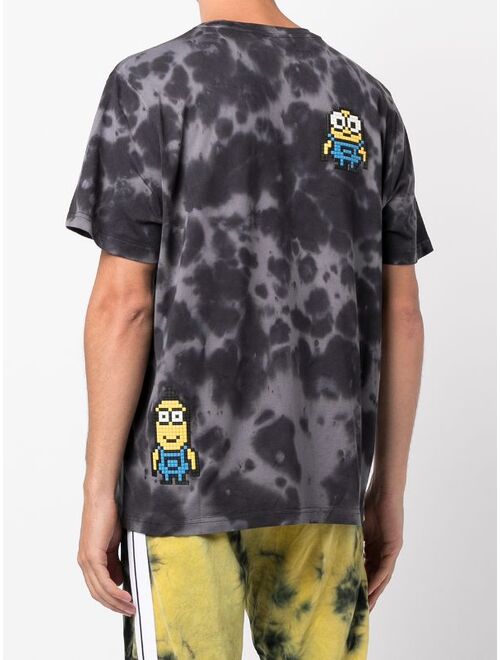 Mostly Heard Rarely Seen 8-Bit floating minions tie-dye T-shirt