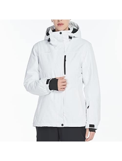 Women's Waterproof Ski Jacket Warm Winter Snow Coat Mountain Windproof Hooded Windbreaker Raincoat