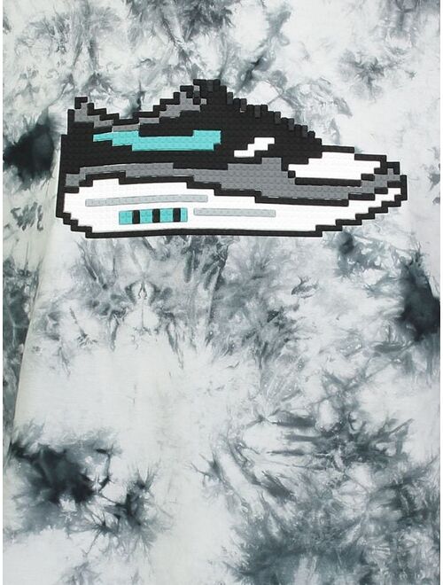 Mostly Heard Rarely Seen 8-Bit sneaker tie-dye print T-shirt