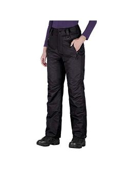 Women's Outdoor Snow Ski Insulated Pants Windproof Waterproof Breathable Pants for Snowboarding
