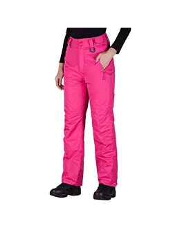 Women's Outdoor Snow Ski Insulated Pants Windproof Waterproof Breathable Pants for Snowboarding