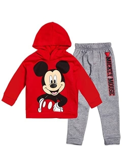 Mickey Mouse Boys Fleece Pullover Hoodie and Pants Set