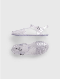 Kids Glitter Jelly Sandals