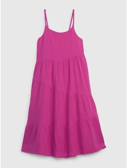 Kids Asymmetrical Tiered Dress