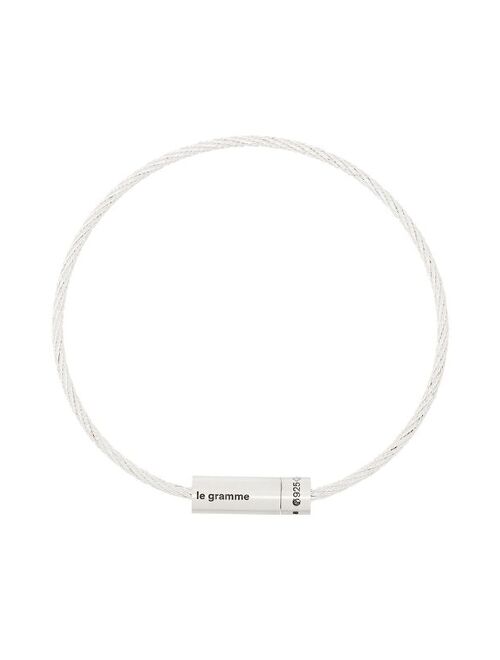 Le Gramme Le 7g brushed cable bracelet