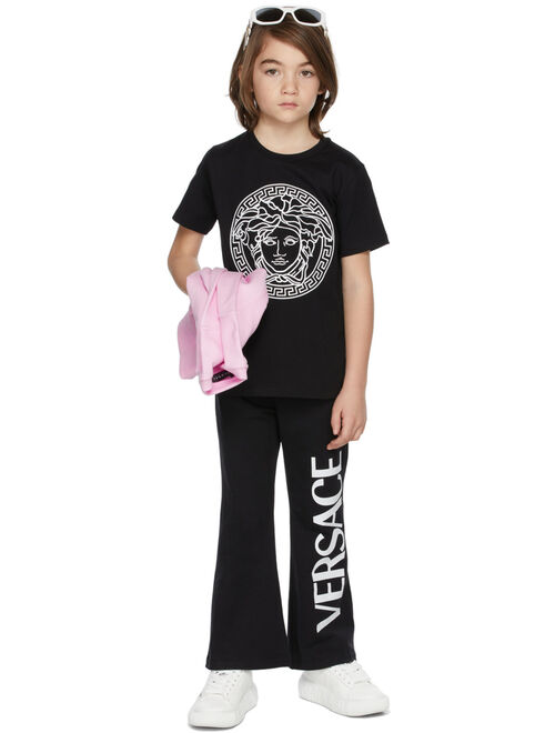 Versace Kids Black & White Medusa T-Shirt