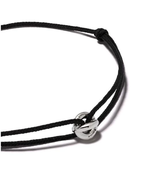 Le Gramme maillon cord bracelet