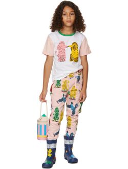 Kids White & Pink Love Poodles T-Shirt