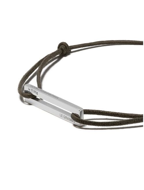 Le Gramme 17/10g cord bracelet